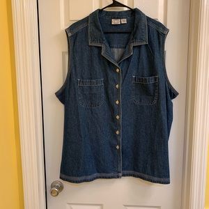 NWOT Denim Vest